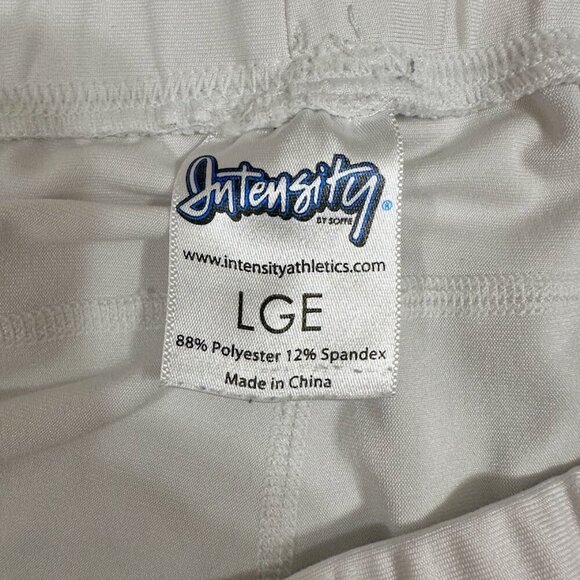 Intensity White Spandex Athletic Shorts | Sz Large | 2.5" Inseam | Elastic Waist - Picture 4 of 6